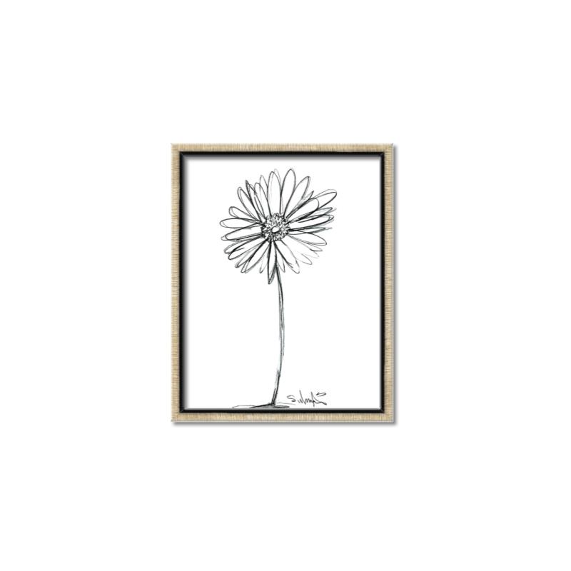 Picture of Single Flower VII  _GroupedProduct_Rectangle_Portrait_Canvas_Framed_