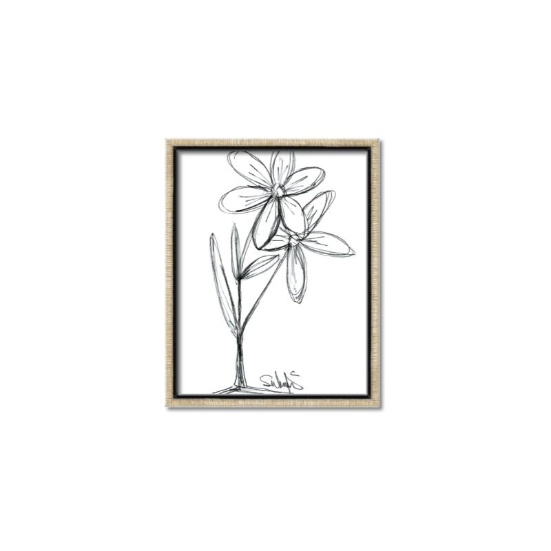 Picture of Single Flower III _GroupedProduct_Rectangle_Portrait_Canvas_Framed_
