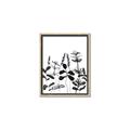Picture of Silhouette Leaves I  _GroupedProduct_Rectangle_Portrait_Canvas_Framed_