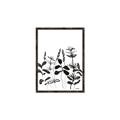 Picture of Silhouette Leaves I  _GroupedProduct_Rectangle_Portrait_Canvas_Framed_