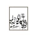 Picture of Silhouette Leaves I  _GroupedProduct_Rectangle_Portrait_Canvas_Framed_