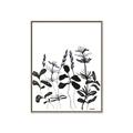 Picture of Silhouette Leaves I  _GroupedProduct_Rectangle_Portrait_Canvas_Framed_