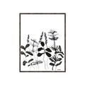 Picture of Silhouette Leaves I  _GroupedProduct_Rectangle_Portrait_Canvas_Framed_