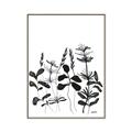 Picture of Silhouette Leaves I  _GroupedProduct_Rectangle_Portrait_Canvas_Framed_