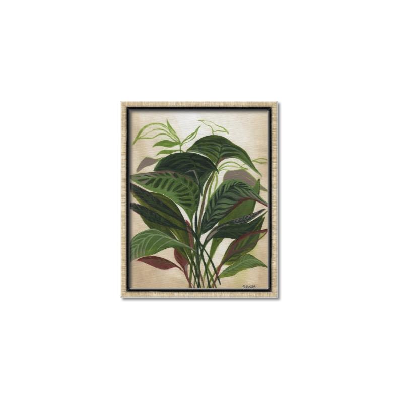 Picture of Tropical Greens _GroupedProduct_Rectangle_Portrait_Canvas_Framed_