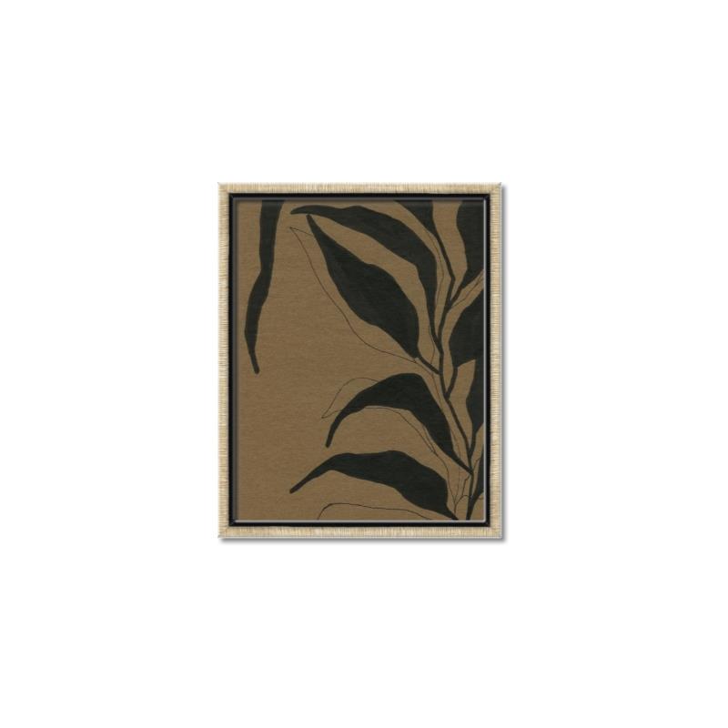 Picture of Silhouette Corn Leaves _GroupedProduct_Rectangle_Portrait_Canvas_Framed_