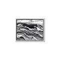 Picture of Seascape Sketch _GroupedProduct_Rectangle_Landscape_Canvas_Framed_