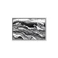 Picture of Seascape Sketch _GroupedProduct_Rectangle_Landscape_Canvas_Framed_