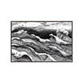 Picture of Seascape Sketch _GroupedProduct_Rectangle_Landscape_Canvas_Framed_