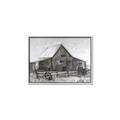 Picture of Gray Wooden Barn _GroupedProduct_Rectangle_Landscape_Canvas_Framed_