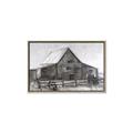 Picture of Gray Wooden Barn _GroupedProduct_Rectangle_Landscape_Canvas_Framed_