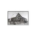 Picture of Gray Wooden Barn _GroupedProduct_Rectangle_Landscape_Canvas_Framed_