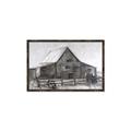 Picture of Gray Wooden Barn _GroupedProduct_Rectangle_Landscape_Canvas_Framed_