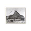 Picture of Gray Wooden Barn _GroupedProduct_Rectangle_Landscape_Canvas_Framed_
