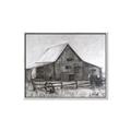 Picture of Gray Wooden Barn _GroupedProduct_Rectangle_Landscape_Canvas_Framed_