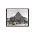 Picture of Gray Wooden Barn _GroupedProduct_Rectangle_Landscape_Canvas_Framed_