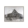 Picture of Gray Wooden Barn _GroupedProduct_Rectangle_Landscape_Canvas_Framed_