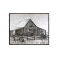 Picture of Gray Wooden Barn _GroupedProduct_Rectangle_Landscape_Canvas_Framed_