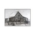 Picture of Gray Wooden Barn _GroupedProduct_Rectangle_Landscape_Canvas_Framed_