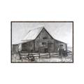 Picture of Gray Wooden Barn _GroupedProduct_Rectangle_Landscape_Canvas_Framed_