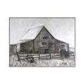 Picture of Gray Wooden Barn _GroupedProduct_Rectangle_Landscape_Canvas_Framed_