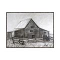 Picture of Gray Wooden Barn _GroupedProduct_Rectangle_Landscape_Canvas_Framed_