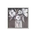 Picture of White On Gray _GroupedProduct_Square_Canvas_Framed_