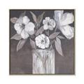 Picture of White On Gray _GroupedProduct_Square_Canvas_Framed_