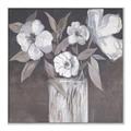 Picture of White On Gray _GroupedProduct_Square_Canvas_Framed_