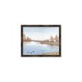 Picture of Three Cabin And Loons _GroupedProduct_Rectangle_Landscape_Canvas_Framed_