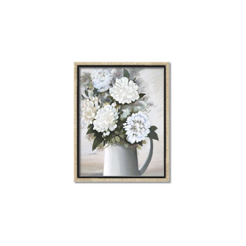 Picture of White Carnation _GroupedProduct_Rectangle_Portrait_Canvas_Framed_