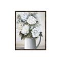 Picture of White Carnation _GroupedProduct_Rectangle_Portrait_Canvas_Framed_