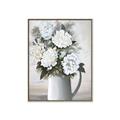 Picture of White Carnation _GroupedProduct_Rectangle_Portrait_Canvas_Framed_