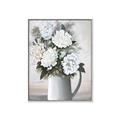 Picture of White Carnation _GroupedProduct_Rectangle_Portrait_Canvas_Framed_