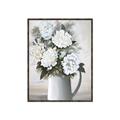 Picture of White Carnation _GroupedProduct_Rectangle_Portrait_Canvas_Framed_