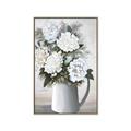 Picture of White Carnation _GroupedProduct_Rectangle_Portrait_Canvas_Framed_