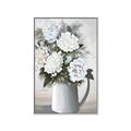 Picture of White Carnation _GroupedProduct_Rectangle_Portrait_Canvas_Framed_