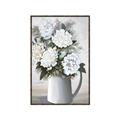 Picture of White Carnation _GroupedProduct_Rectangle_Portrait_Canvas_Framed_