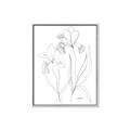 Picture of Stencil Floral Art II _GroupedProduct_Rectangle_Portrait_Canvas_Framed_
