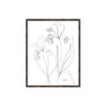 Picture of Stencil Floral Art II _GroupedProduct_Rectangle_Portrait_Canvas_Framed_
