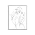 Picture of Stencil Floral Art II _GroupedProduct_Rectangle_Portrait_Canvas_Framed_