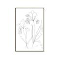 Picture of Stencil Floral Art II _GroupedProduct_Rectangle_Portrait_Canvas_Framed_