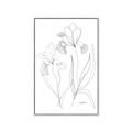 Picture of Stencil Floral Art II _GroupedProduct_Rectangle_Portrait_Canvas_Framed_