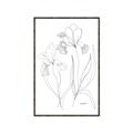 Picture of Stencil Floral Art II _GroupedProduct_Rectangle_Portrait_Canvas_Framed_