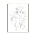 Picture of Stencil Floral Art II _GroupedProduct_Rectangle_Portrait_Canvas_Framed_