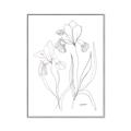 Picture of Stencil Floral Art II _GroupedProduct_Rectangle_Portrait_Canvas_Framed_