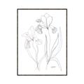 Picture of Stencil Floral Art II _GroupedProduct_Rectangle_Portrait_Canvas_Framed_
