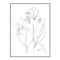 Picture of Stencil Floral Art II _GroupedProduct_Rectangle_Portrait_Canvas_Framed_