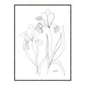 Picture of Stencil Floral Art II _GroupedProduct_Rectangle_Portrait_Canvas_Framed_