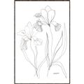 Picture of Stencil Floral Art II _GroupedProduct_Rectangle_Portrait_Canvas_Framed_